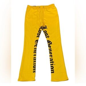 Men's "Lost Generation" Stacked Terry Pants NWT